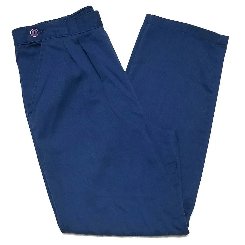 VINTAGE 80s Trend Set Blue High Rise Mom Pants